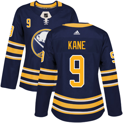 Adidas Sabres #9 Evander Kane Navy Blue Home Authentic Women's Stitched NHL Jersey